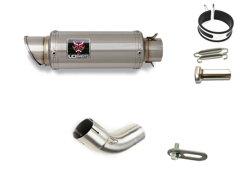 SUZUKI V-STROM1000 1050 ABS 2014-2023 VU51A LCISHORT STAINLESS steel SLIP-ON MUFFLER