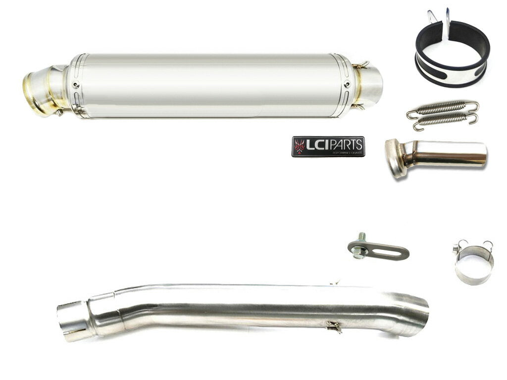 SUZUKI Bandit400 (GK7AA) LCIROUND STAINLESS steel SLIP-ON MUFFLER