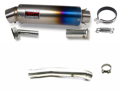 SUZUKI GSX-R1000 K5K6 2005-2006 TITANIUM GP Slip-on muffler - DANMOTO EXHAUSTS