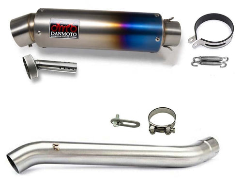 SUZUKI GSX-R1000 K7K8 2007-2008 4in1 TITANIUM GP Slip-on muffler - DANMOTO EXHAUSTS