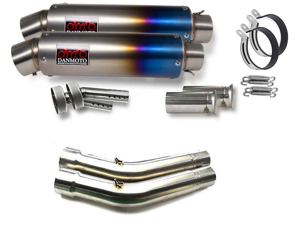 SUZUKI GSX-R1100 1989-1992 TITANIUM GP Slip-on muffler - DANMOTO EXHAUSTS