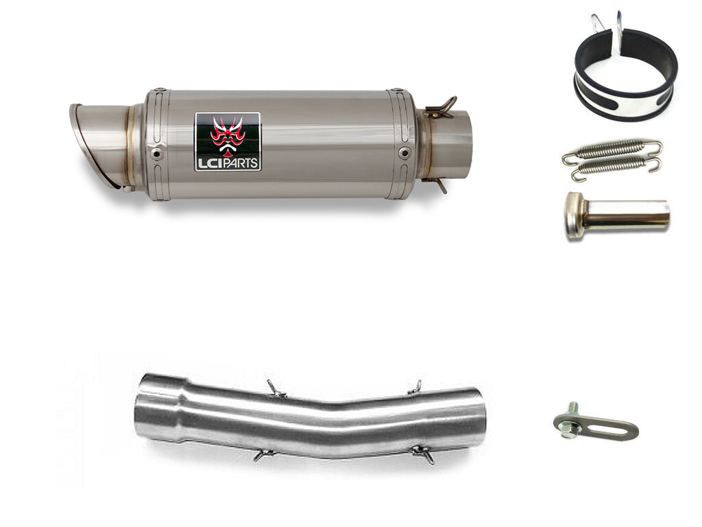 Triumph StreetTriple85/R Daytona675 2013-2017 LCISHORT STAINLESS steel SLIP-ON MUFFLER