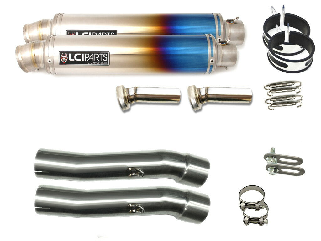 YAMAHA XJR1200 [4KG] 1994-1997 LCIROUND TITANIUM SLIP-ON MUFFLER