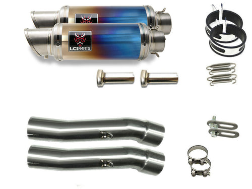 YAMAHA XJR1300 [5UX] 2003-2006 LCISHORT TITANIUM SLIP-ON MUFFLER