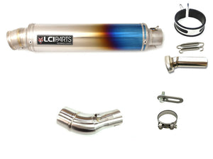 YAMAHA YZF-R25 2014-2023 LCIROUND TITANIUM SLIP-ON MUFFLER