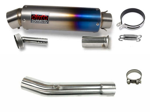 YAMAHA FZR250R 1989-(3LN) TITANIUM GP Slip-on muffler - DANMOTO EXHAUSTS